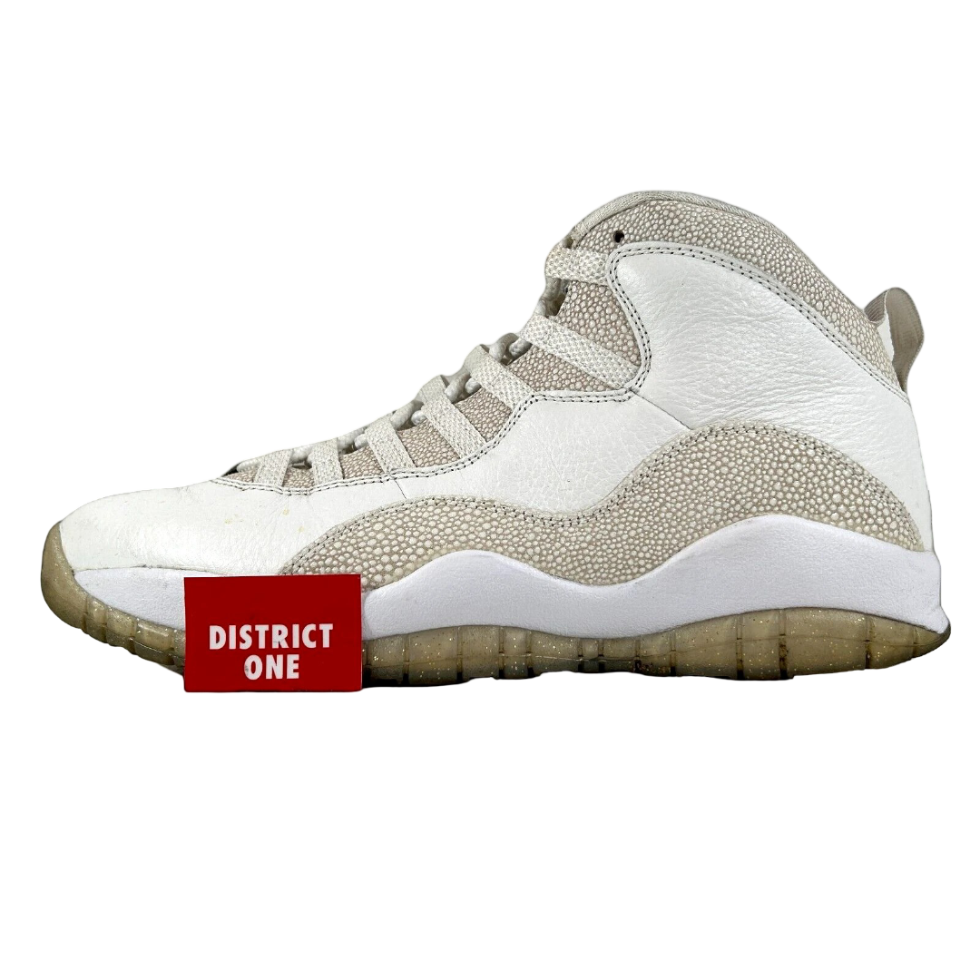 819955 100 Jordan 10 Retro Drake OVO White [USED] - 9.5 M (Used)