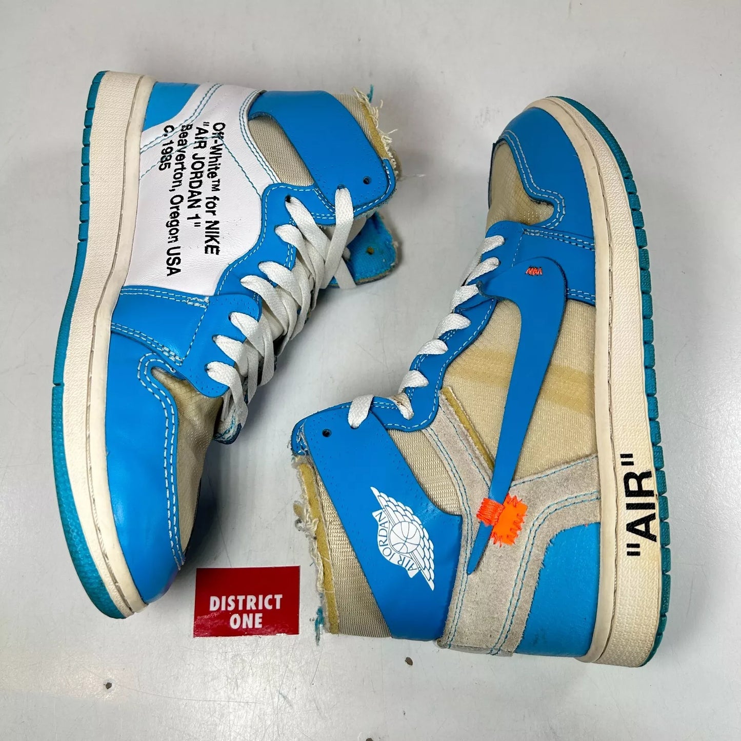 AQ0818 148 Jordan 1 Retro High Off-White UNC [USED] - 8 M (Used2)