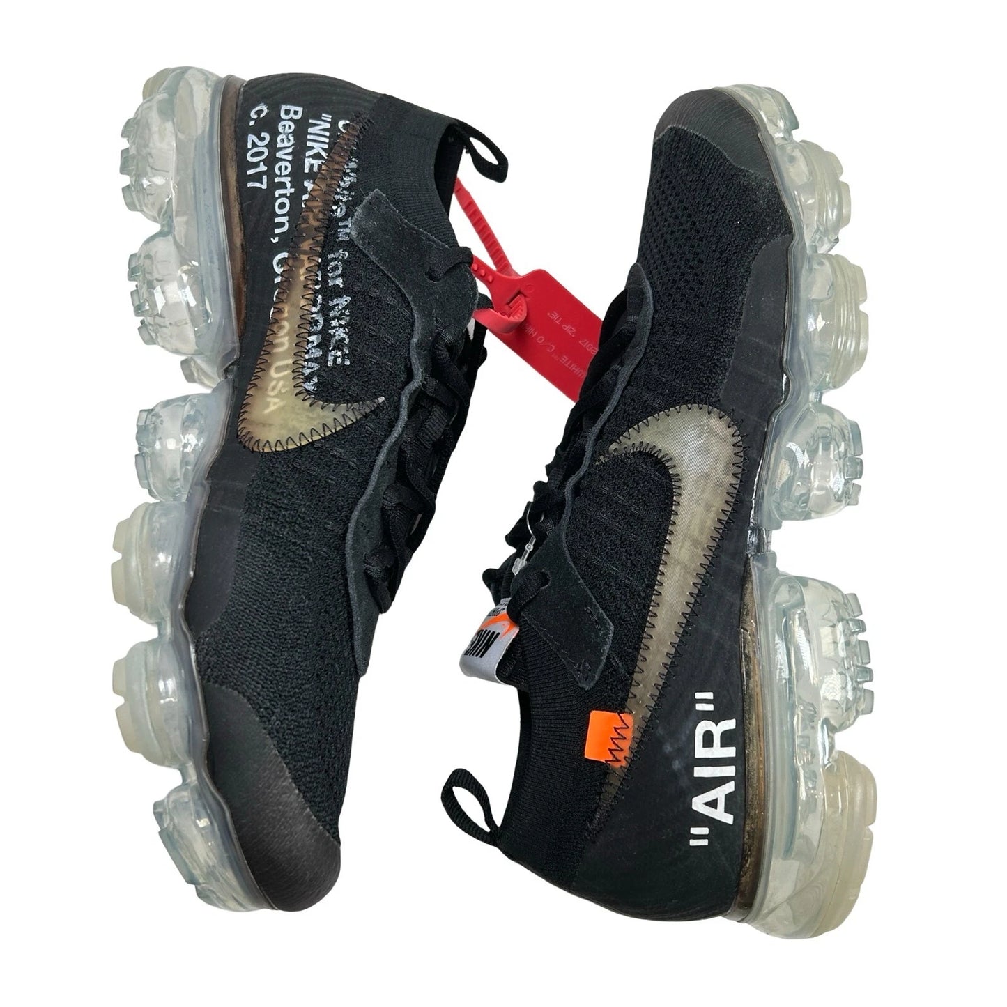 AA3831 002 Nike Air VaporMax Off-White Black (2018) - 9 M (Yellowing) (No Box)