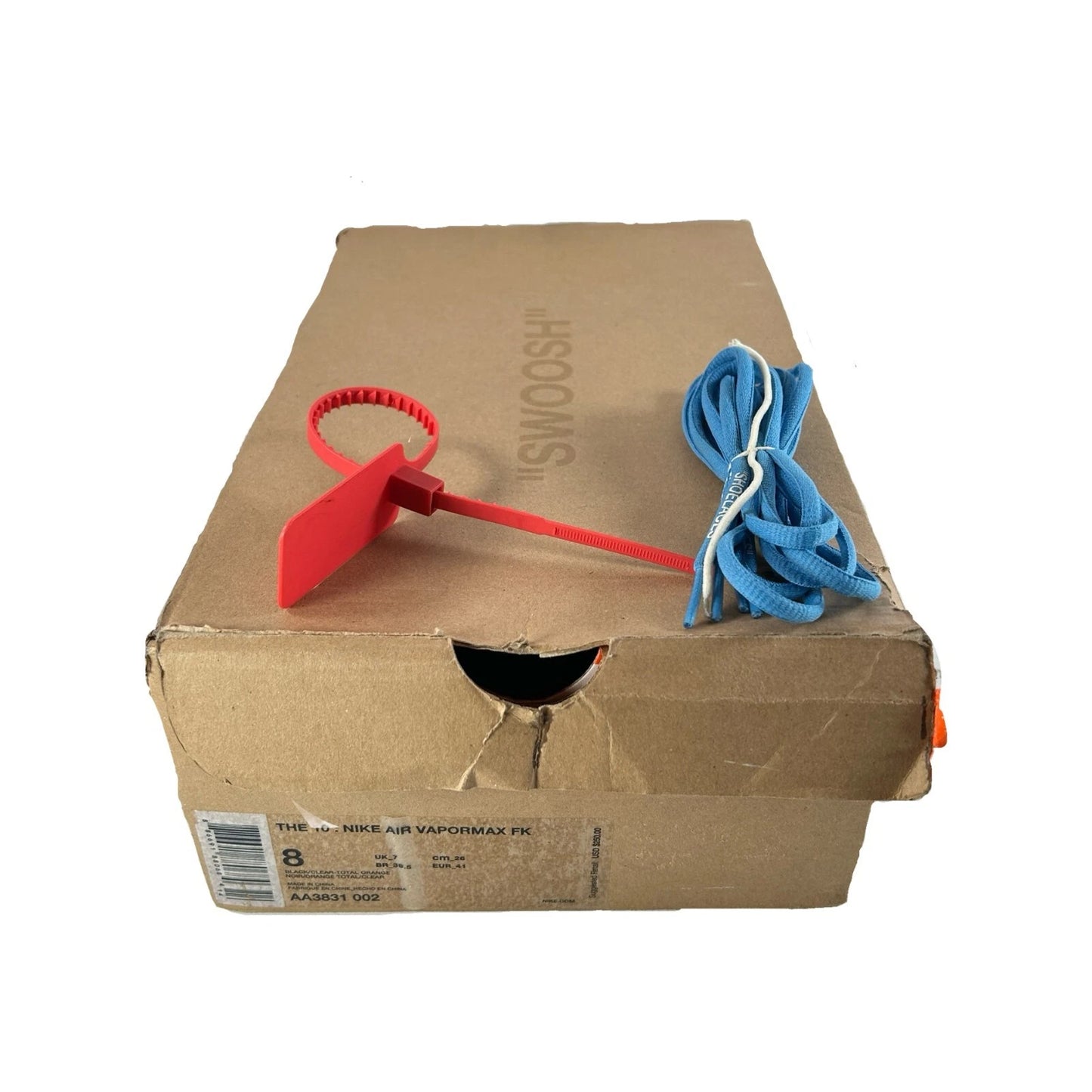 AA3831 002 Nike Air VaporMax Off-White Black (2018) [USED] - 8 M (Used)