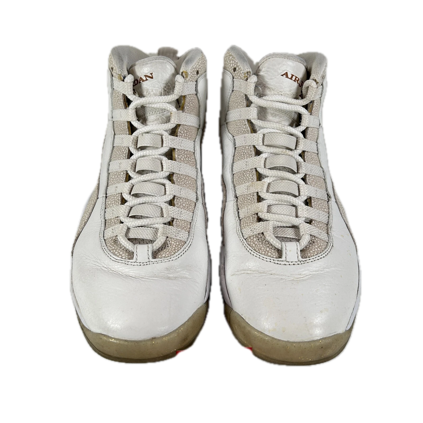 819955 100 Jordan 10 Retro Drake OVO White [USED] - 9.5 M (Used)