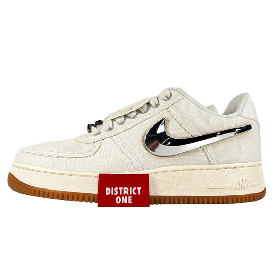 AQ4211 101 Nike Air Force 1 Low Travis Scott Sail - 9 M (Discoloration Around Swooshes)