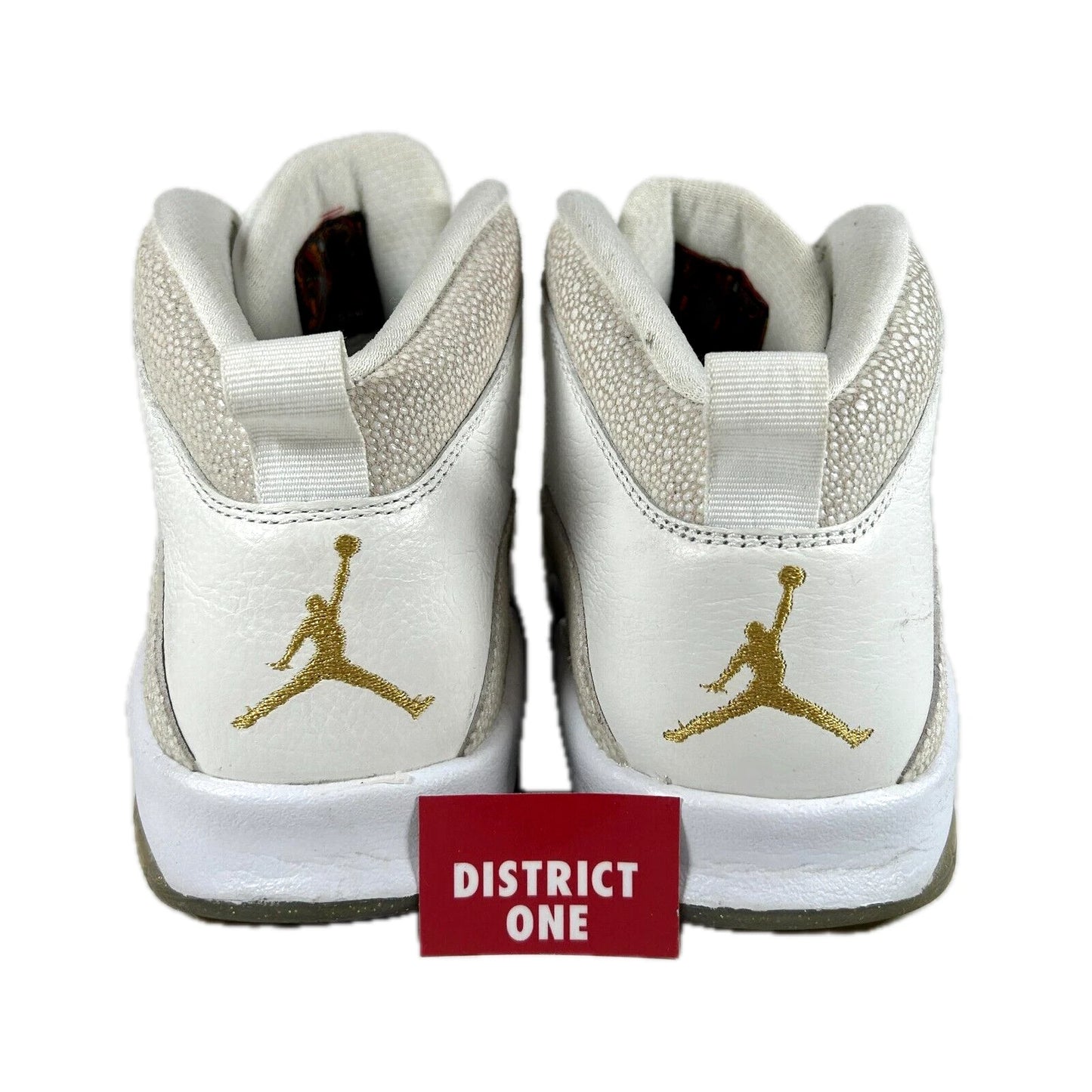 819955 100 Jordan 10 Retro Drake OVO White [USED] - 8 M (Used) (Missing Insoles)