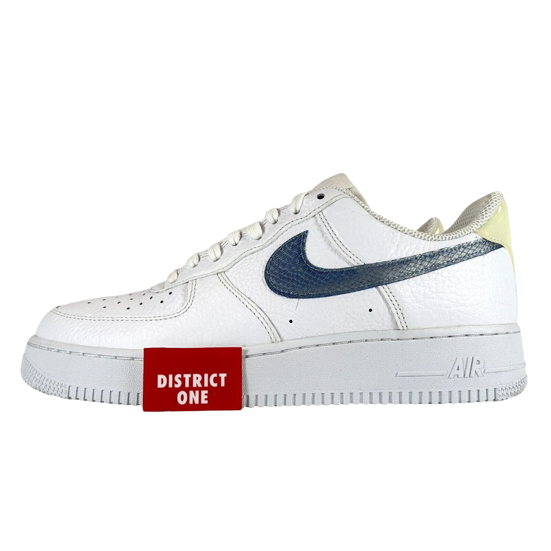 CW7567 100 Nike Air Force 1 Low Pony Hair Snakeskin Midnight Turquoise [USED] - 9.5 (VNDS)