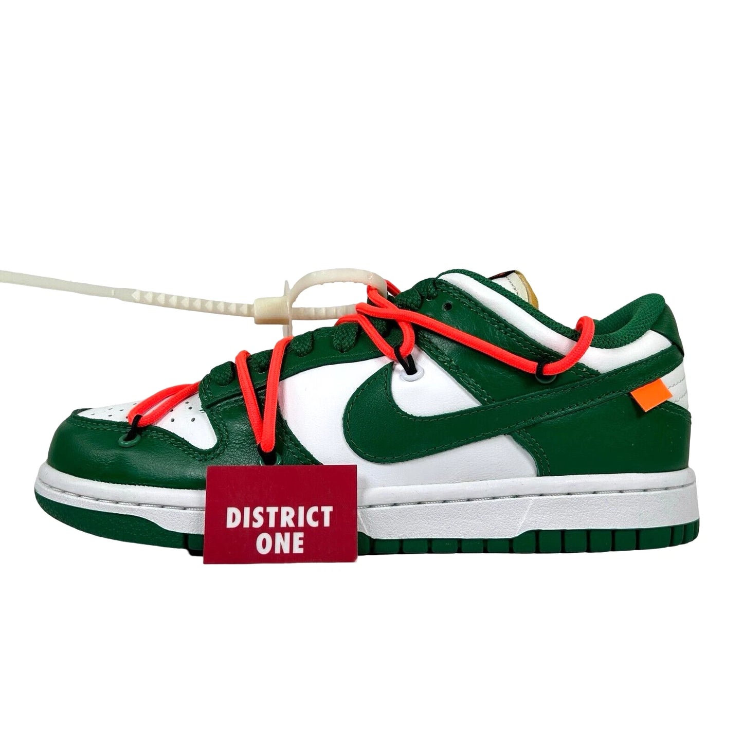 CT0856 100 Nike Dunk Low Off-White Green - 5 M (Foam Yellowing) (Damaged Box)