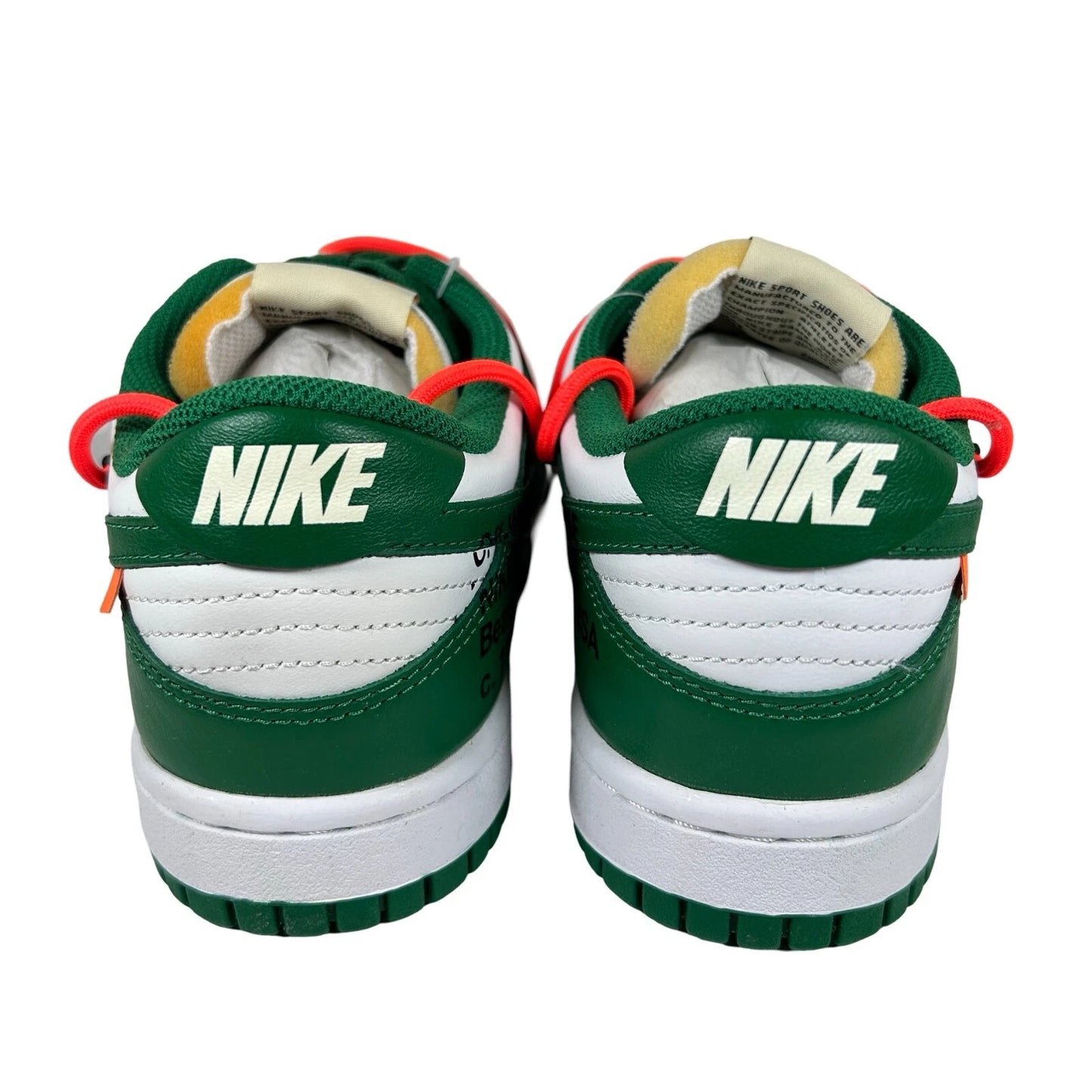 CT0856 100 Nike Dunk Low Off-White Green - 5 M (Foam Yellowing) (Damaged Box)