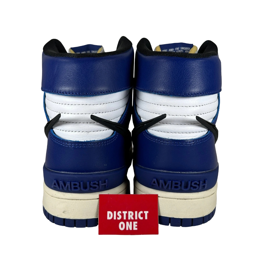 CU7544 400 Nike Dunk High AMBUSH Deep Royal [USED] - 9.5 M (Used)