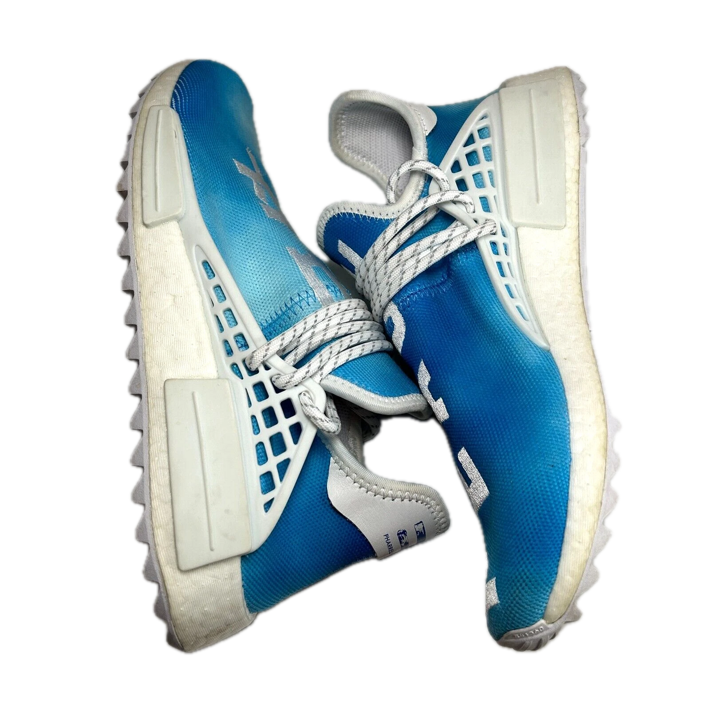 F99763 adidas Pharrell NMD HU China Pack Peace (Blue) [USED] - 7 M (used) (No Box)