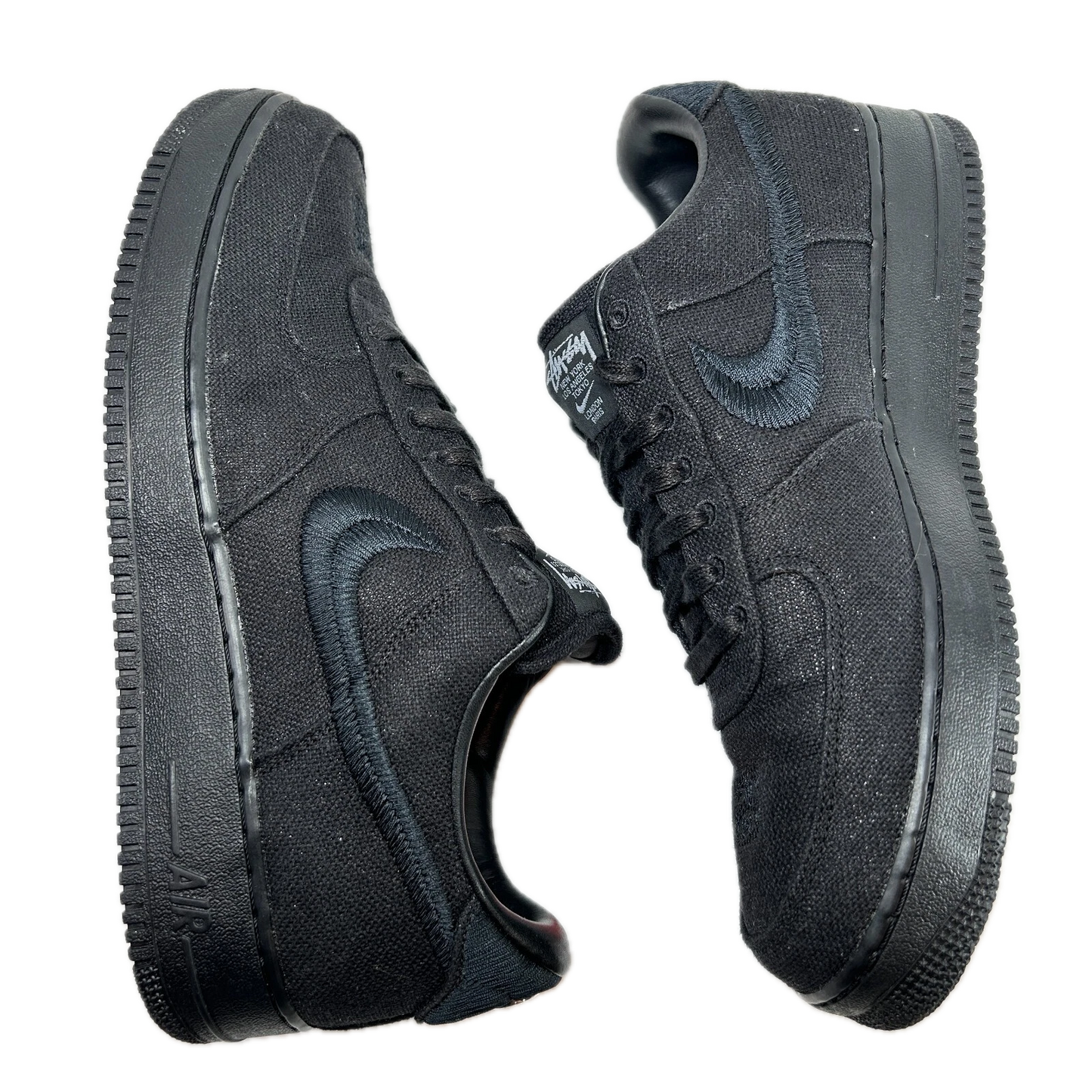 CZ9084 001 Nike Air Force 1 Low Stussy Black [USED] - 13 M (Used)