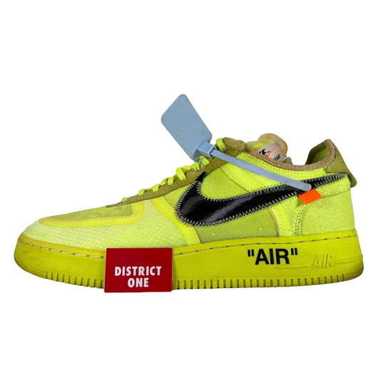 AO4606 700 Nike Air Force 1 Low Off-White Volt [USED] - 10.5 M (Used) (Replace Box)