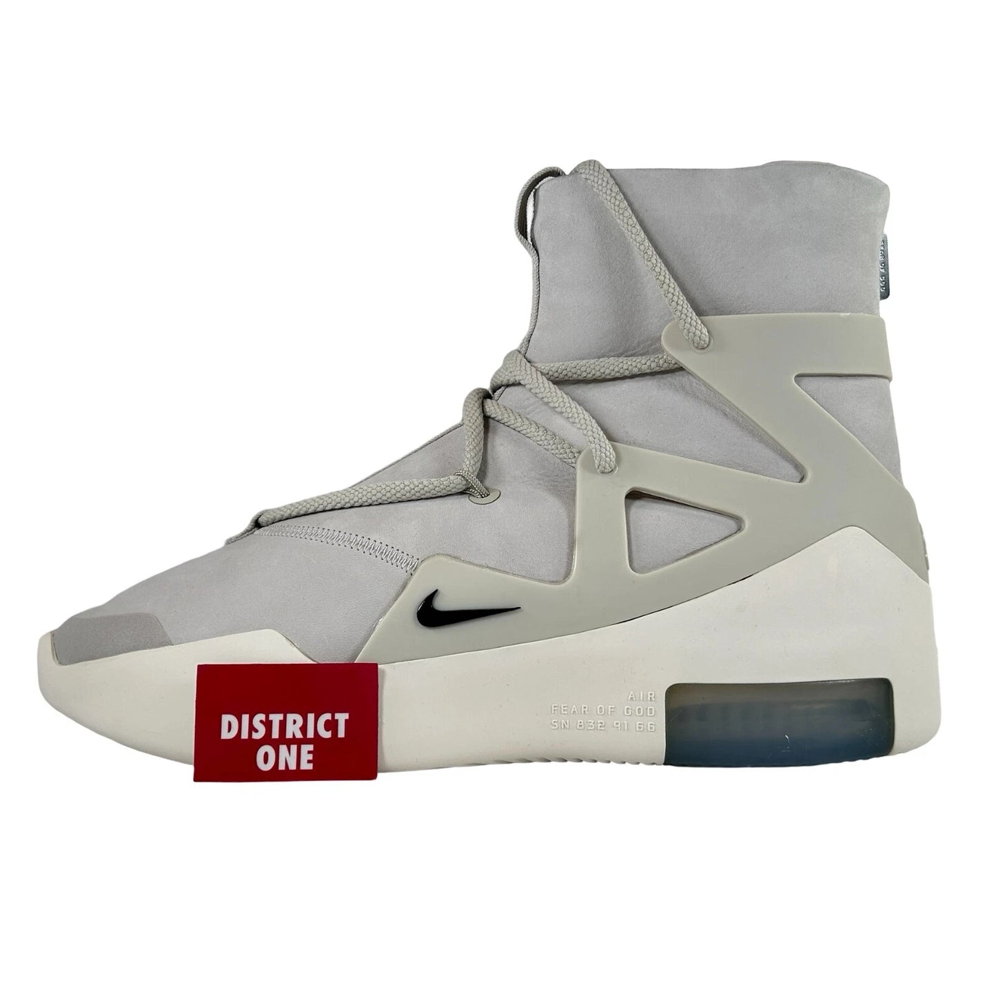 AR4237 002 Nike Air Fear Of God 1 Light Bone [CONDITIONAL] - 8 M (Soles Slightly Yellowing)