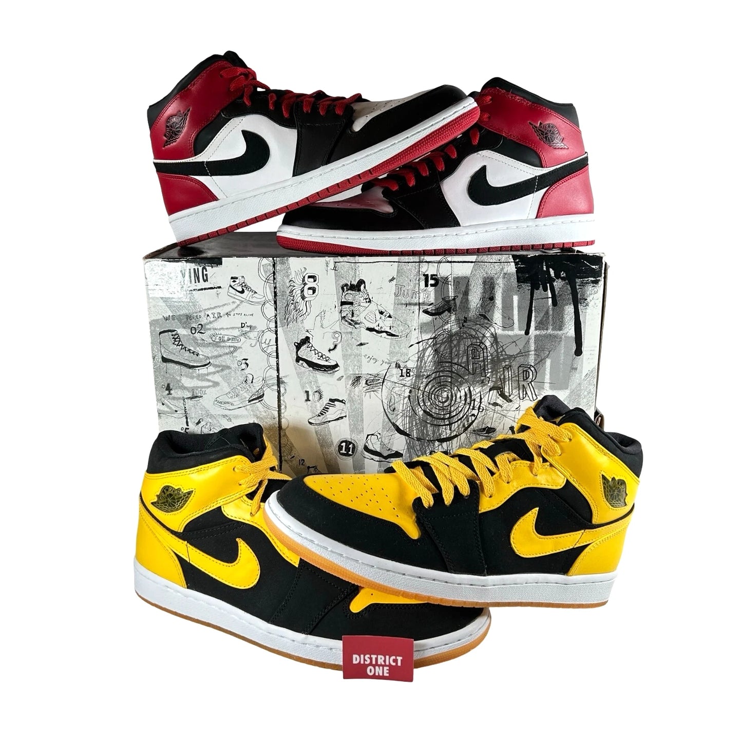 316132 991 Jordan Beginning Moments Pack 1/1 [CONDITIONAL] - 11 M (Crease on Right Shoe) (Damaged Box)