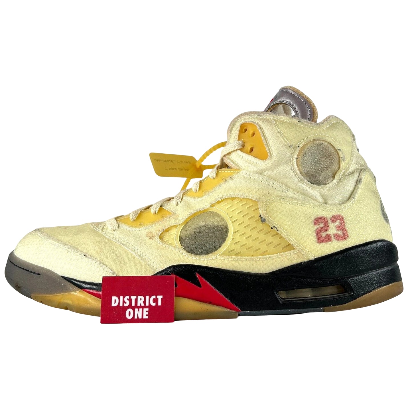 DH8565 100 Jordan 5 Off-White Sail [USED] - 14 M (Used) (No Box)