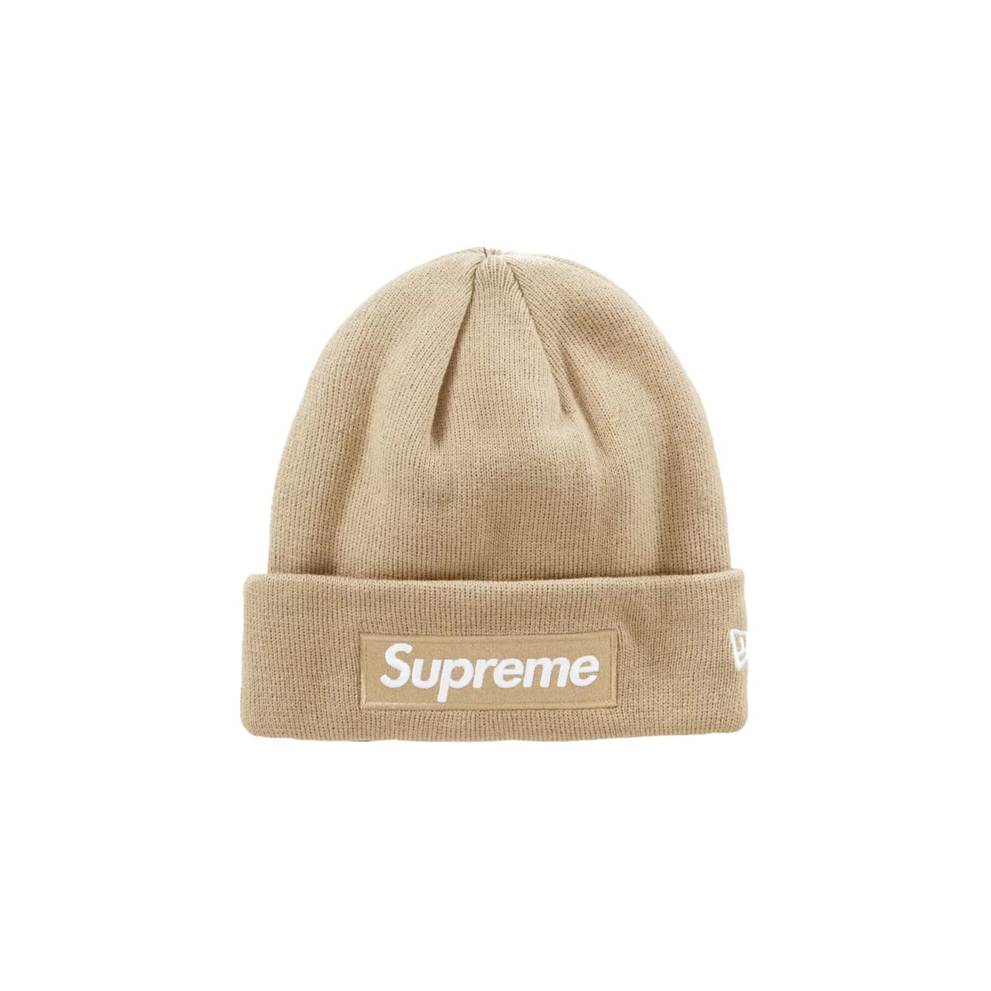 Supreme New Era Box Logo Beanie (FW23) Dark Sand [USED]