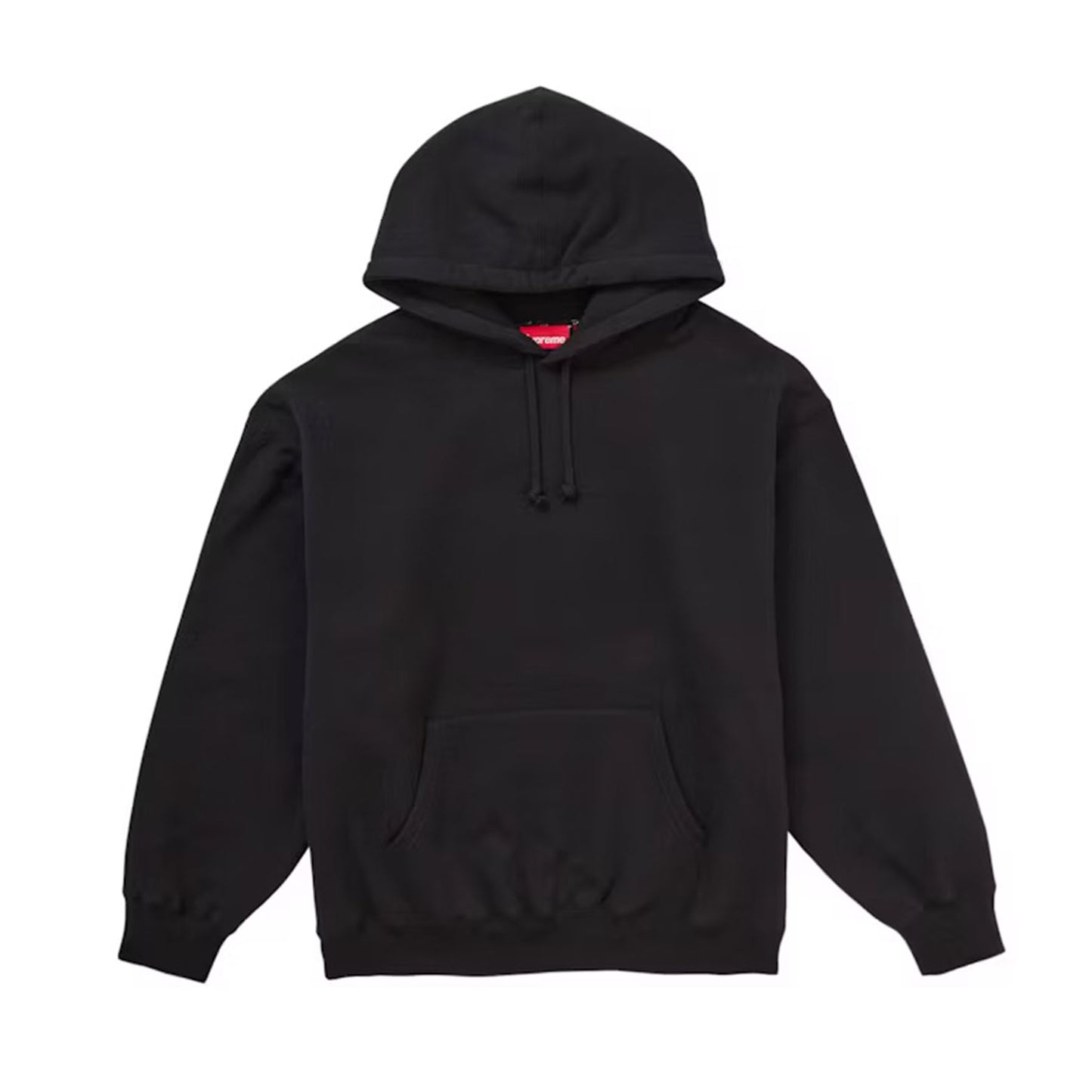Supreme Satin Applique Hooded Sweatshirt (FW24) Black [USED] - S (Used)