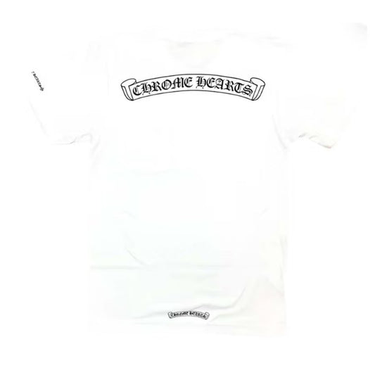 Chrome Hearts Scroll Logo Pocket T-shirt White