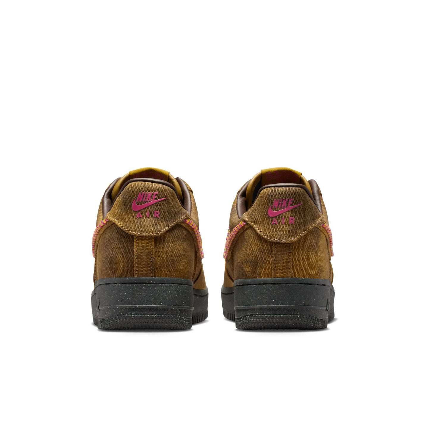 IO4474 300 Nike Air Force 1 Low '07 QS Boucle Desert Moss Fierce Pink