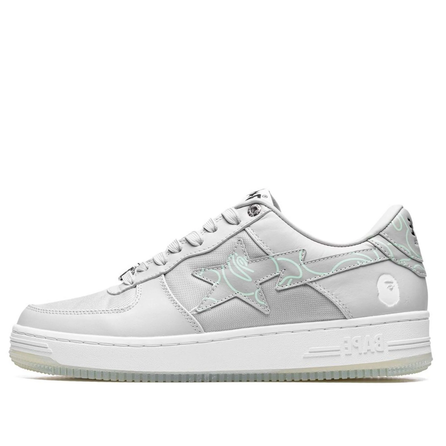 A Bathing Ape Bape Sta Text Code Camo Grey