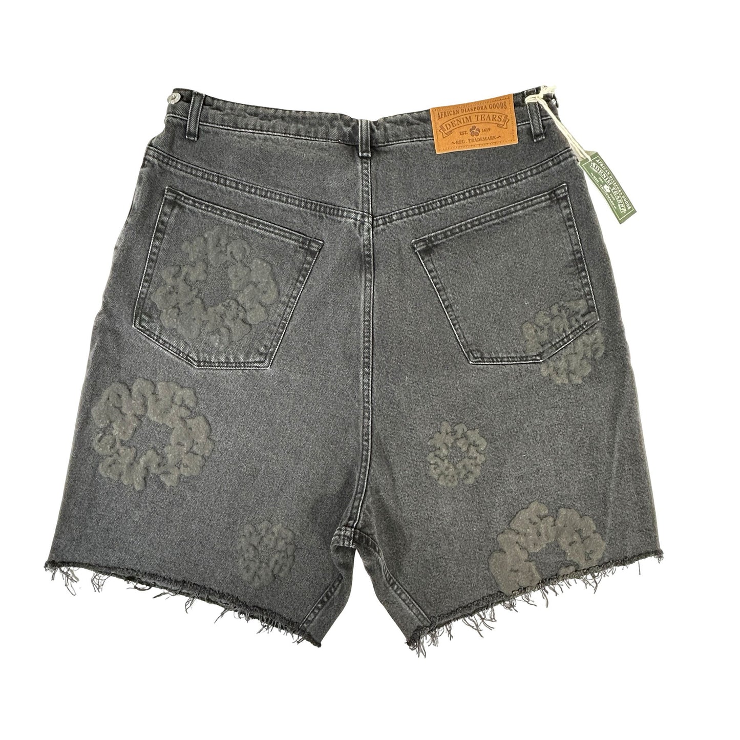 Denim Tears Mono Cotton Wreath Denim Shorts Black [USED] - XL (Used)