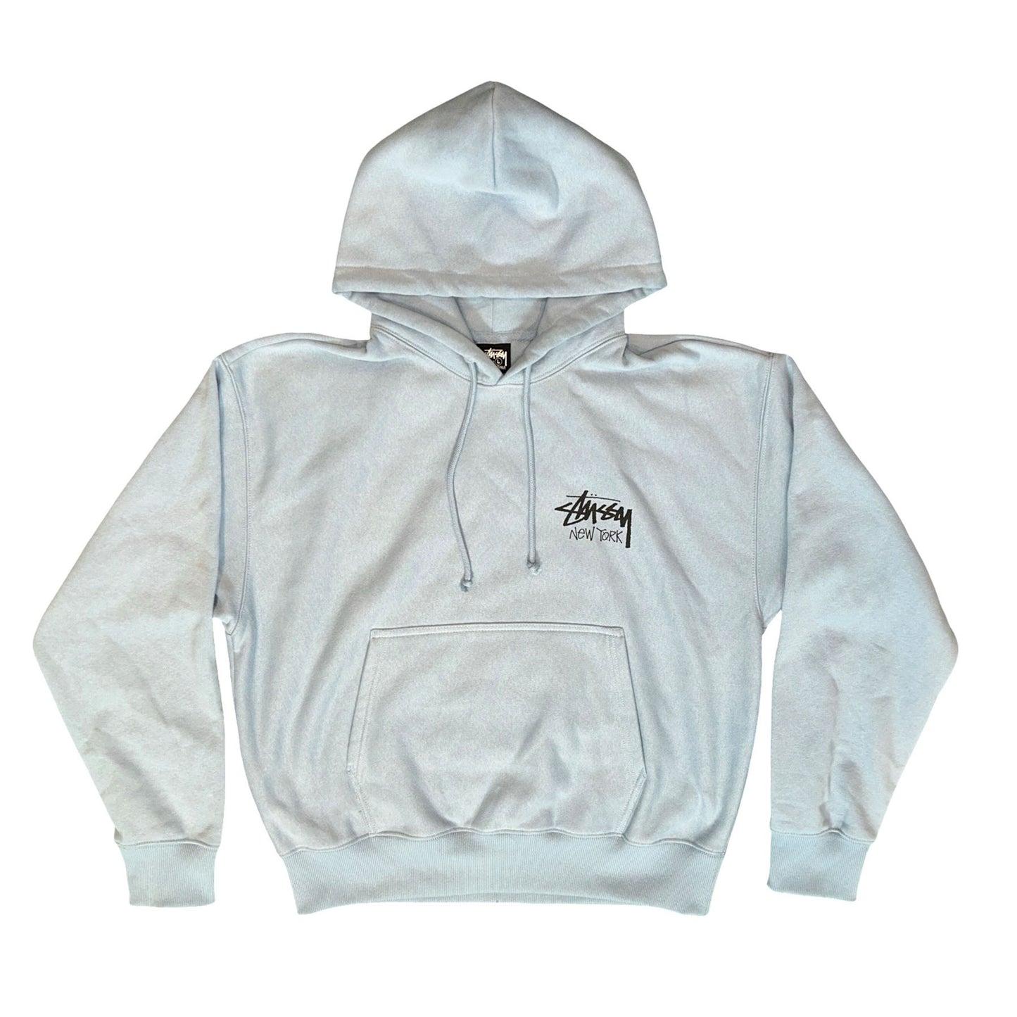 Stussy Stock New York Hoodie Sky Blue [USED] - L (Used)