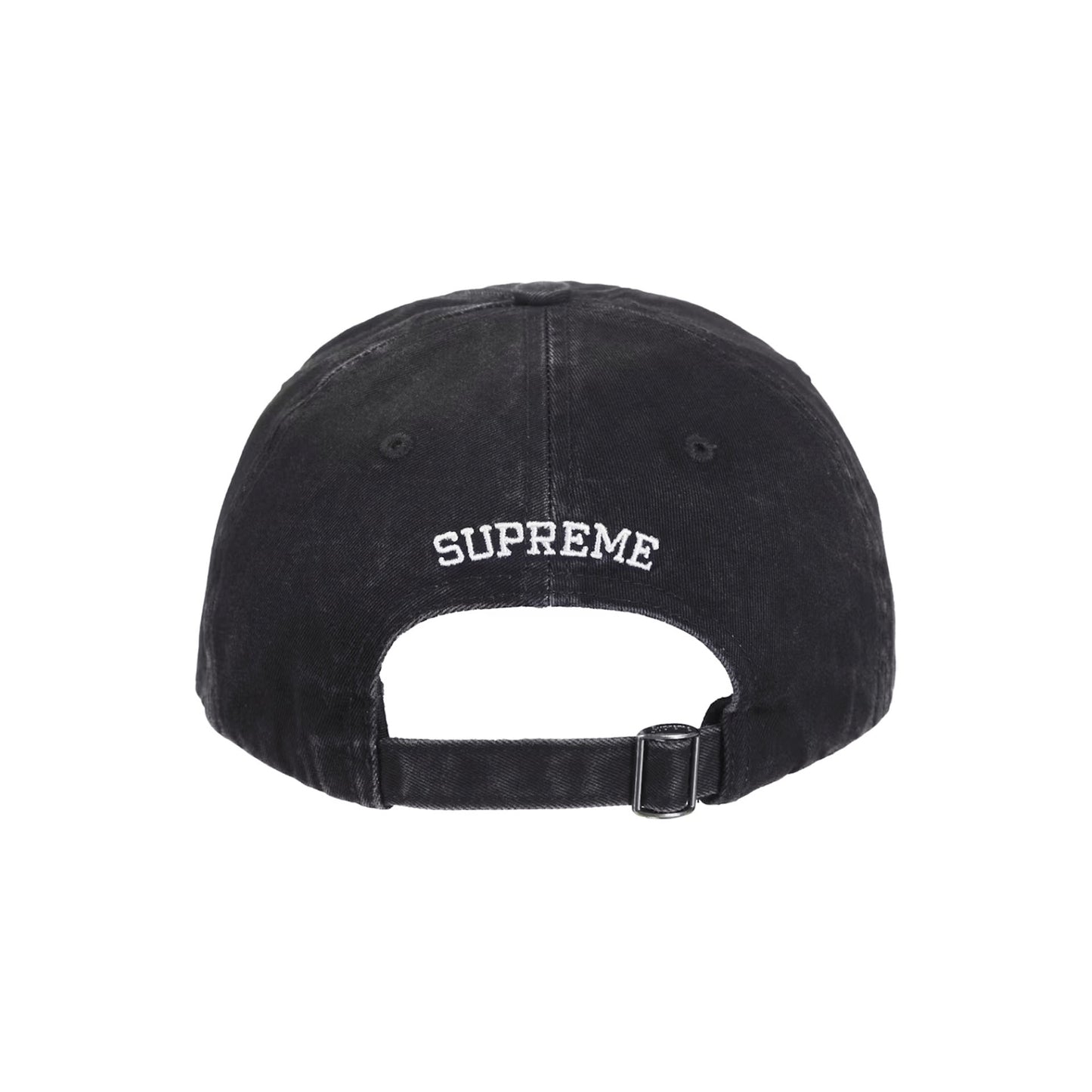Supreme Pigment Coated 2-Tone S Logo 6-Panel Black