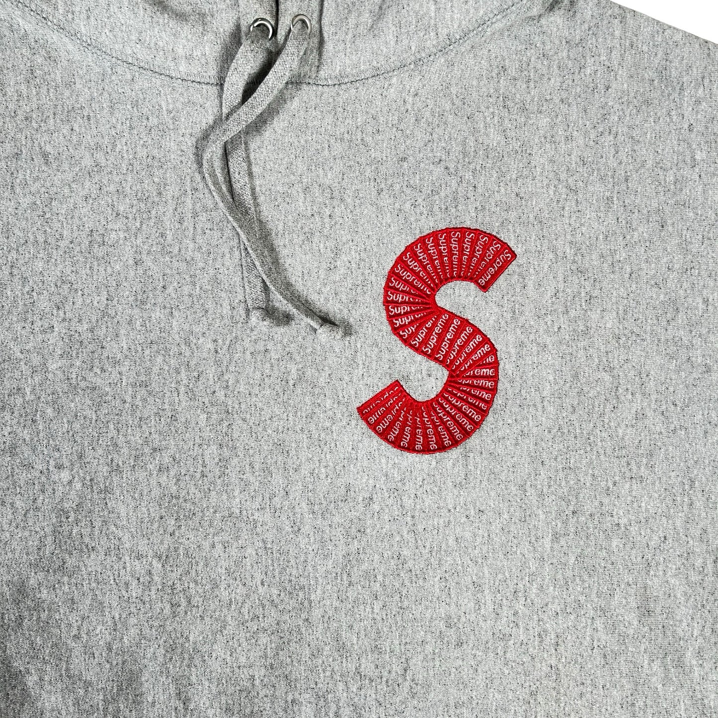 Supreme S Logo Hooded Sweatshirt (FW20) Heather Grey [USED] - M (Used)