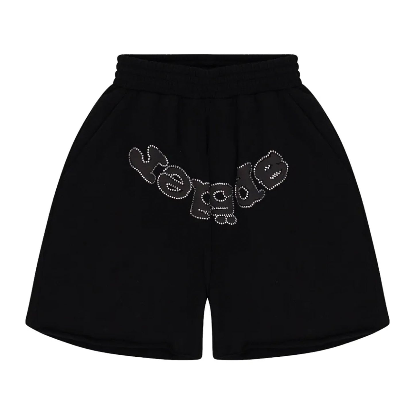 Sp5der OG Web V2 Rhinestone Shorts [USED] - M (Used)