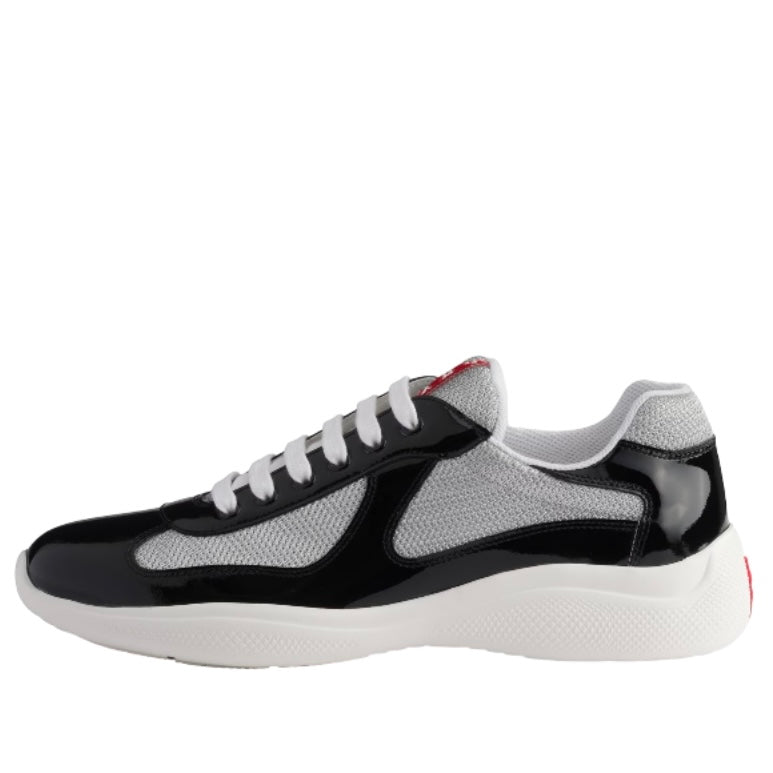 4E3400 ASZ F0I89 F G000 Prada America's Cup Patent Leather Black/Silver
