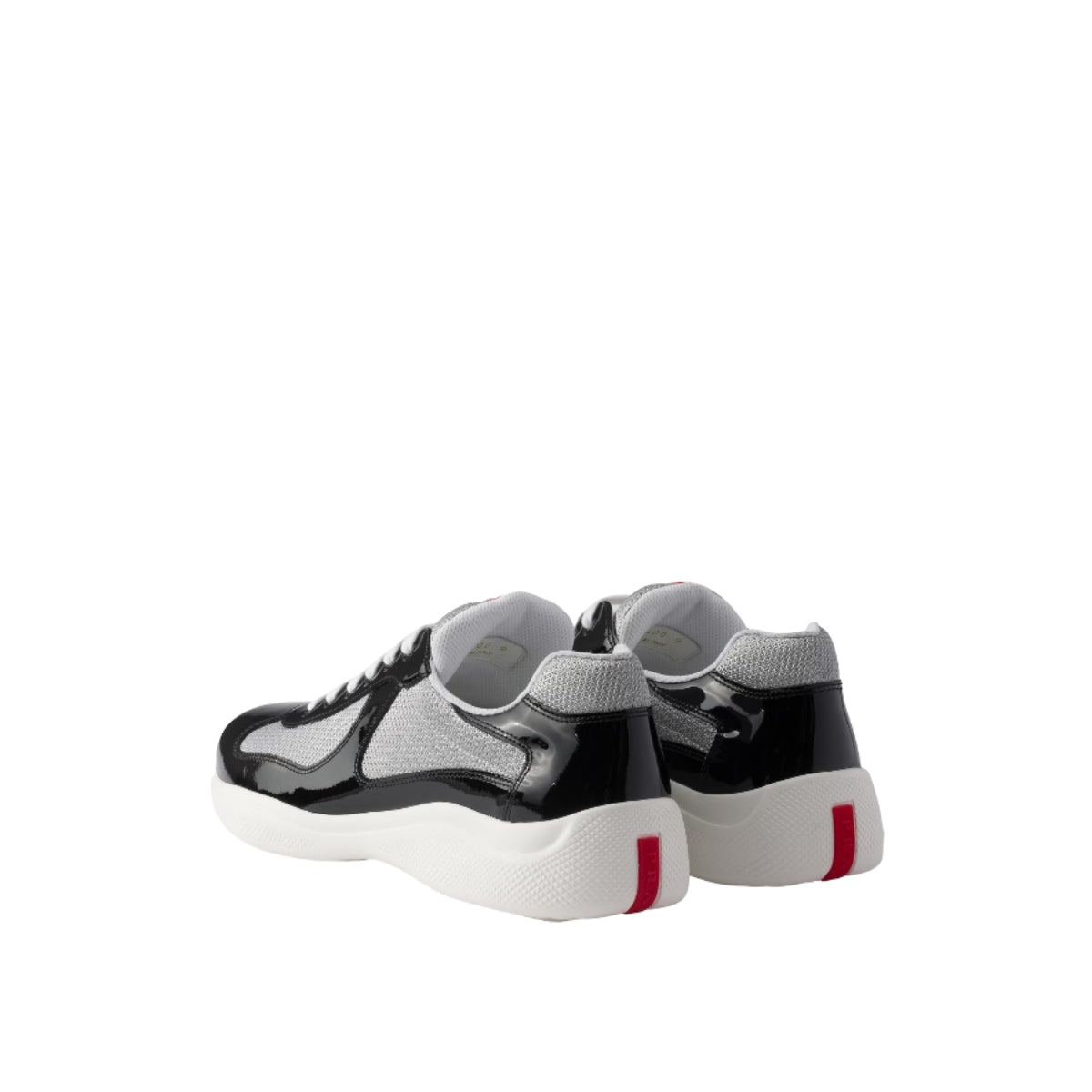 4E3400 ASZ F0I89 F G000 Prada America's Cup Patent Leather Black/Silver