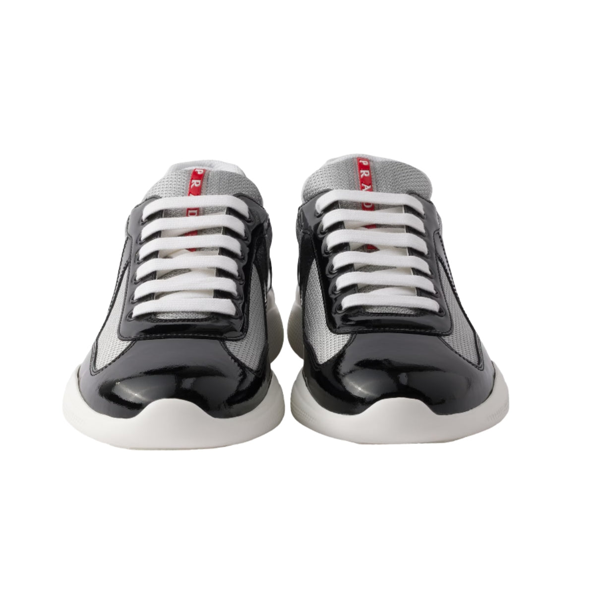 4E3400 ASZ F0I89 F G000 Prada America's Cup Patent Leather Black/Silver