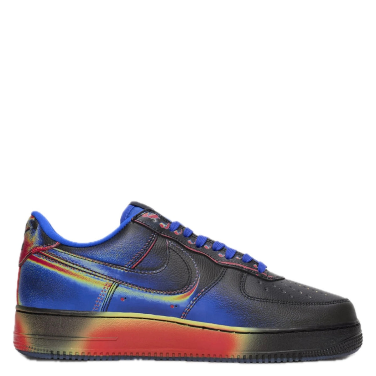IB6834 001 Nike Air Force 1 Low Retro Heat Map Black Racer Blue