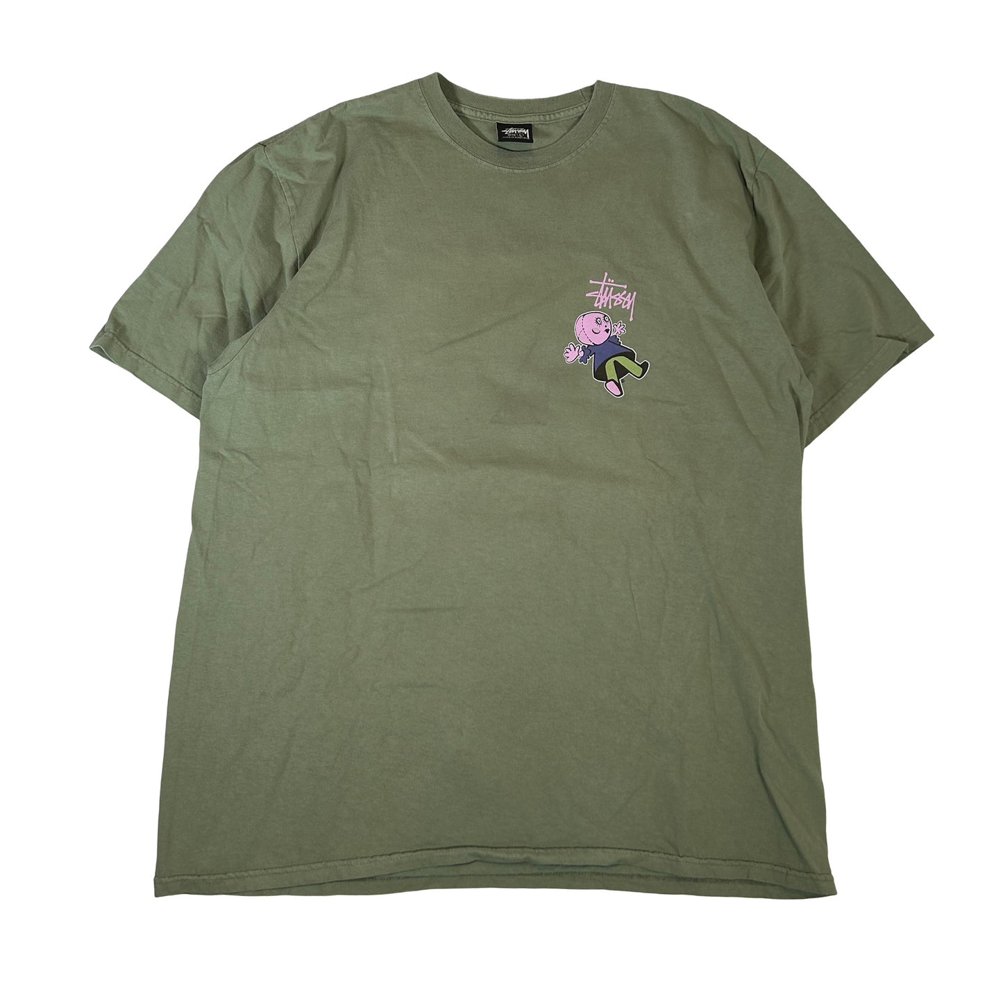 Stussy Dollie Pigment Dyed Tee Artichoke [USED] - L (Used)