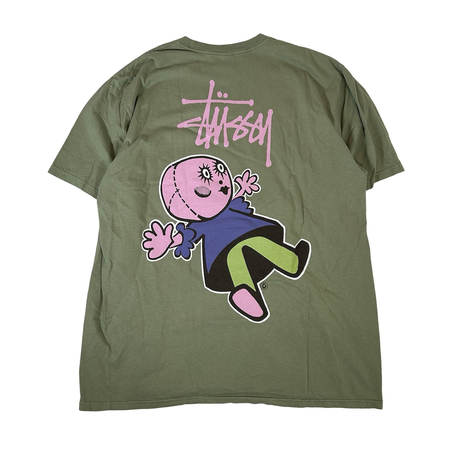 Stussy Dollie Pigment Dyed Tee Artichoke [USED] - L (Used)