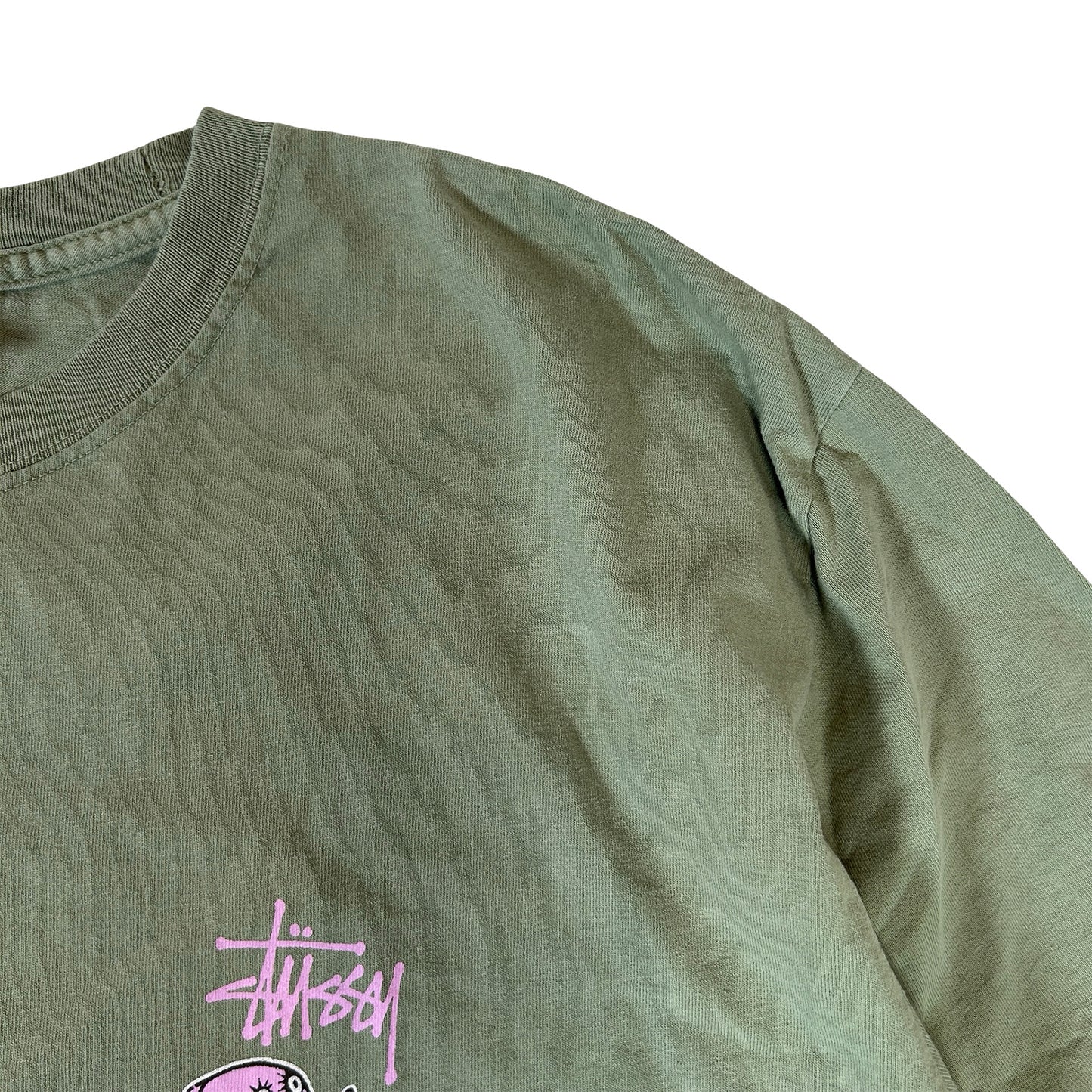 Stussy Dollie Pigment Dyed Tee Artichoke [USED] - L (Used)
