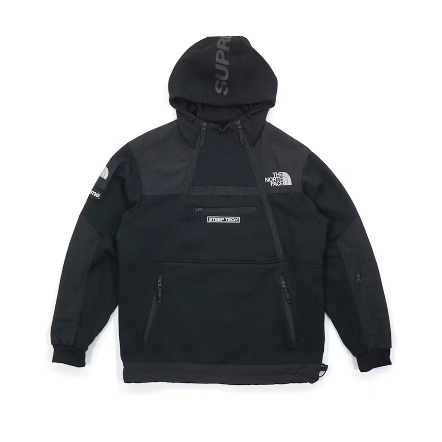 Supreme The North Face Steep Tech Hooded Sweatshirt Black [USED] - XL (Used)