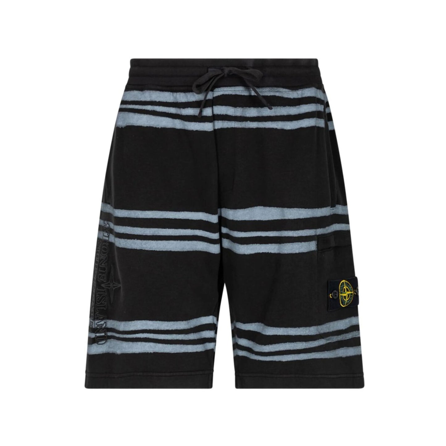 Supreme Stone Island Warp Stripe Sweatshort Black [USED] - L (Used) (Missing Patch)