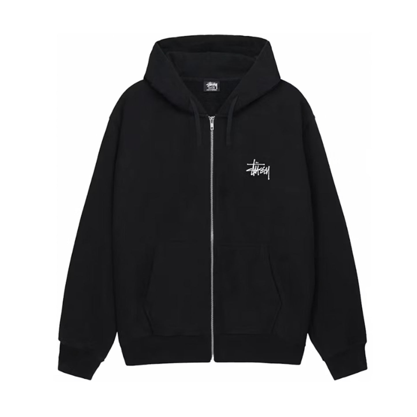 Stussy Basic Zip Hoodie Black [USED] - XL (Used)