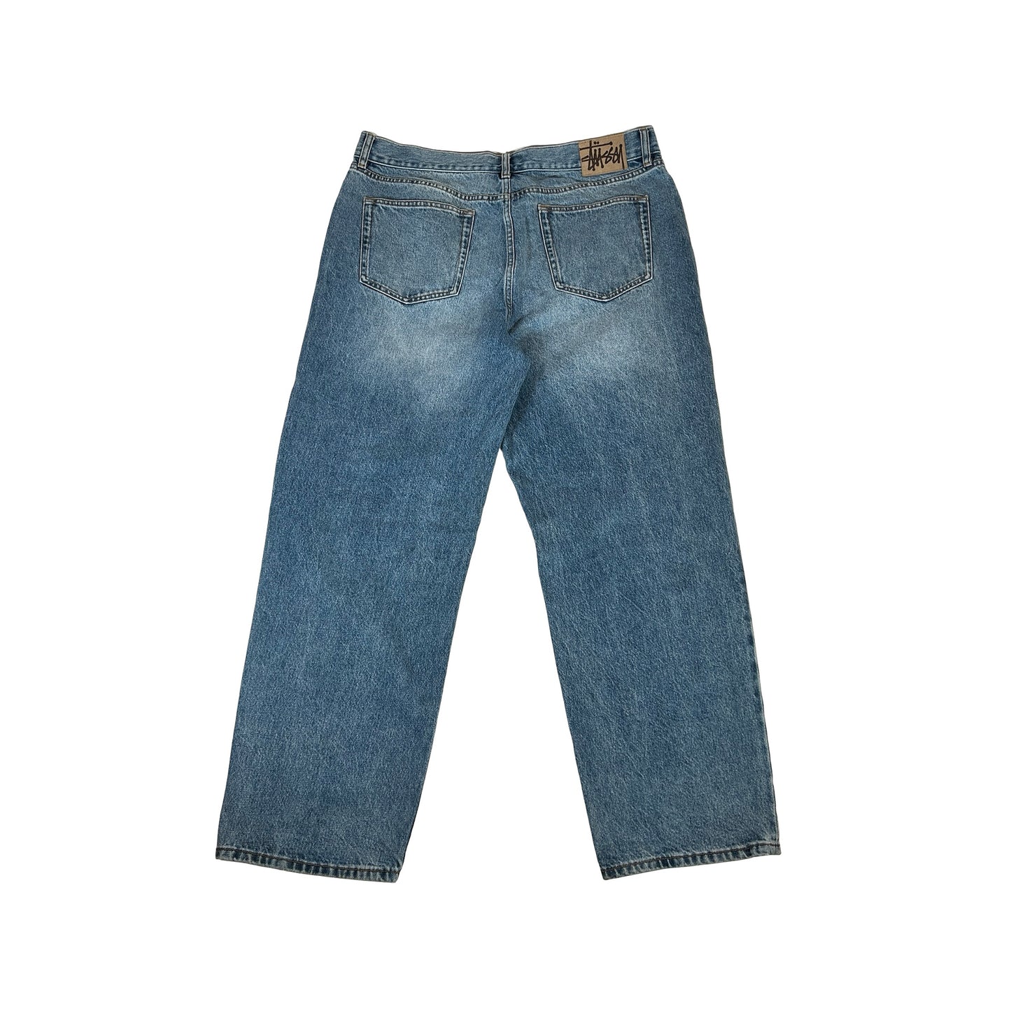 Stussy Big Ol Denim High Waisted Jean Medium Blue [USED] - 36 (Used)