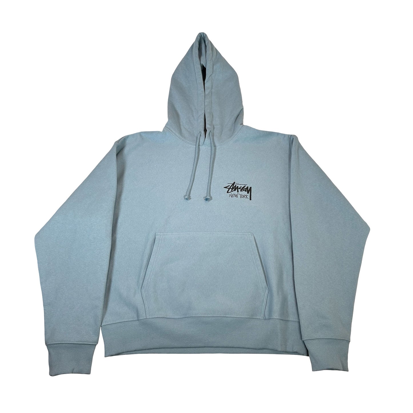 Stussy Stock New York Hoodie Sky Blue [USED] - XL (Used)