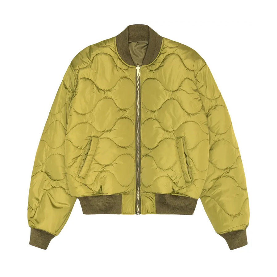 Stussy Built Reversible Bomber Jacket Olive [USED] - M (Used)