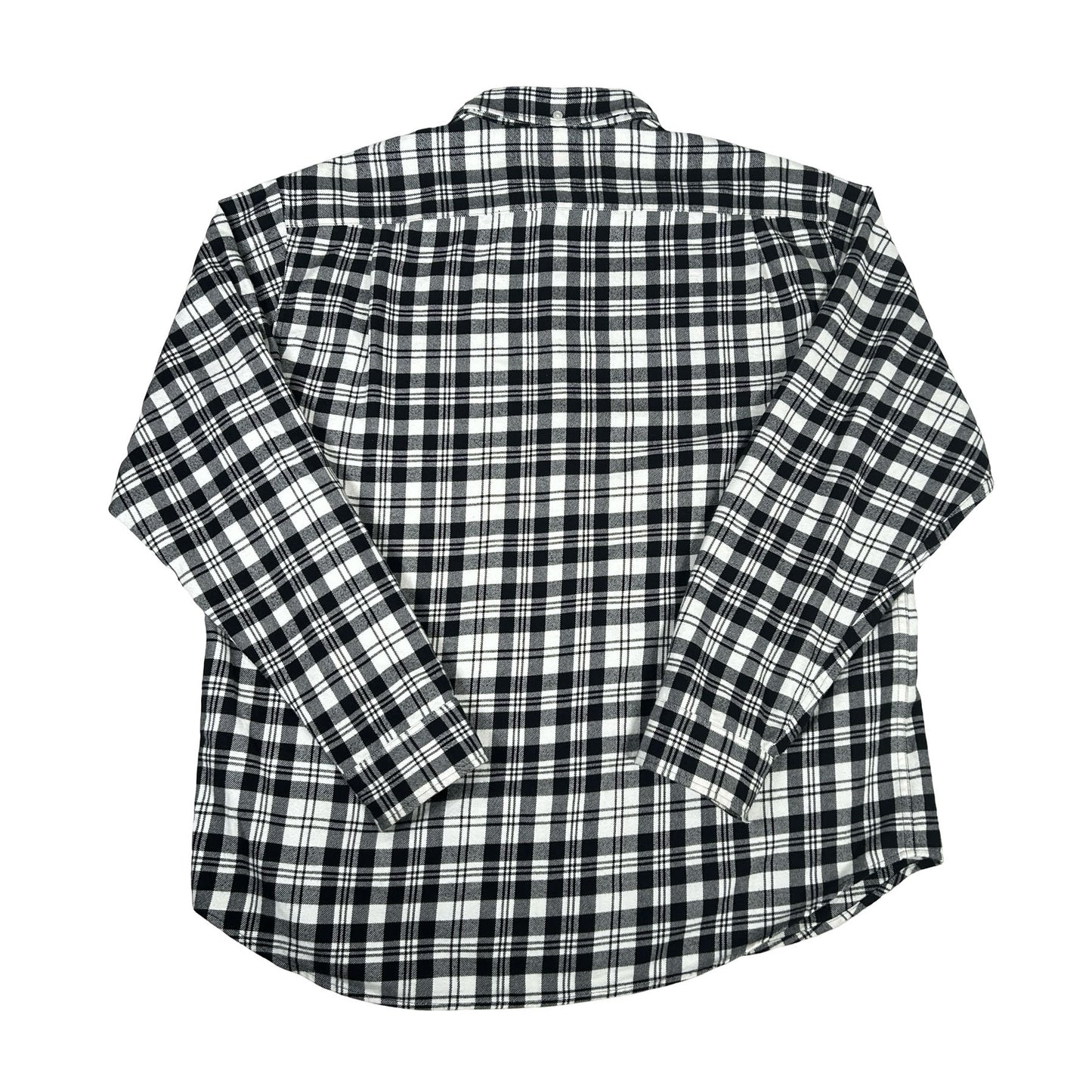 Supreme Plaid Flannel Shirt (FW25) White [USED] - L (Used)