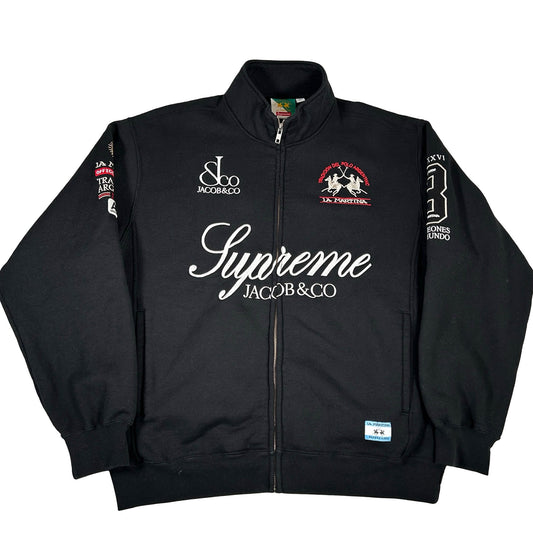 Supreme La Martina Zip Up Sweatshirt Black [USED] - M (Used)