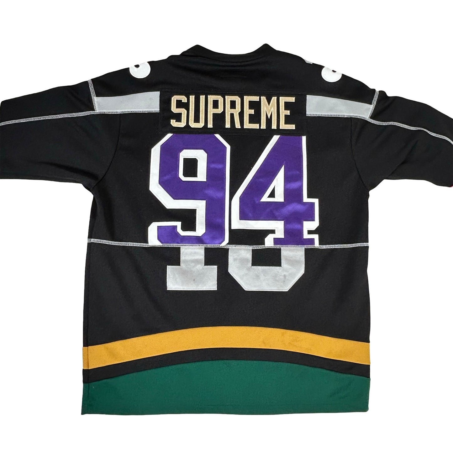 Supreme Paneled Hockey Jersey Black [USED] - S (Used)