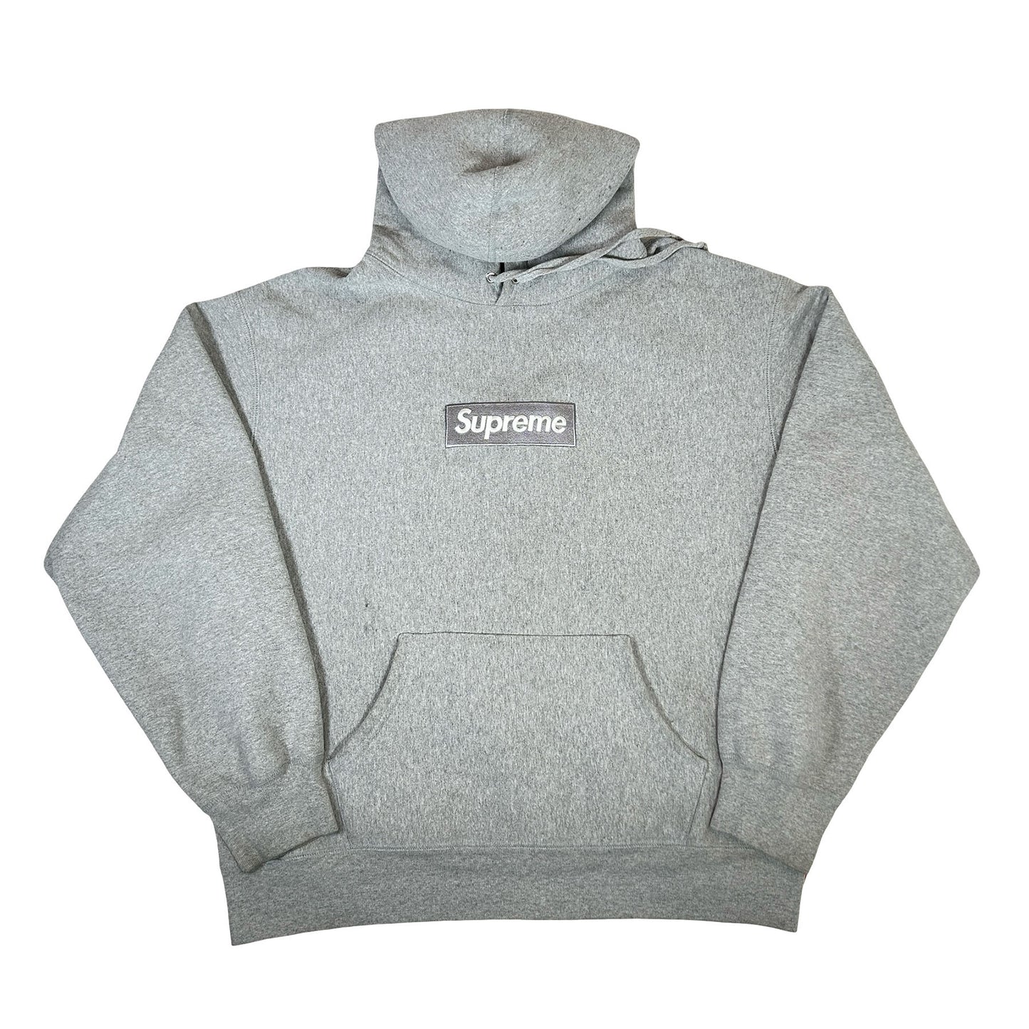 Supreme Box Logo Hooded Sweatshirt Sweatshirt (FW24) Heather Grey [USED] - M (Used)