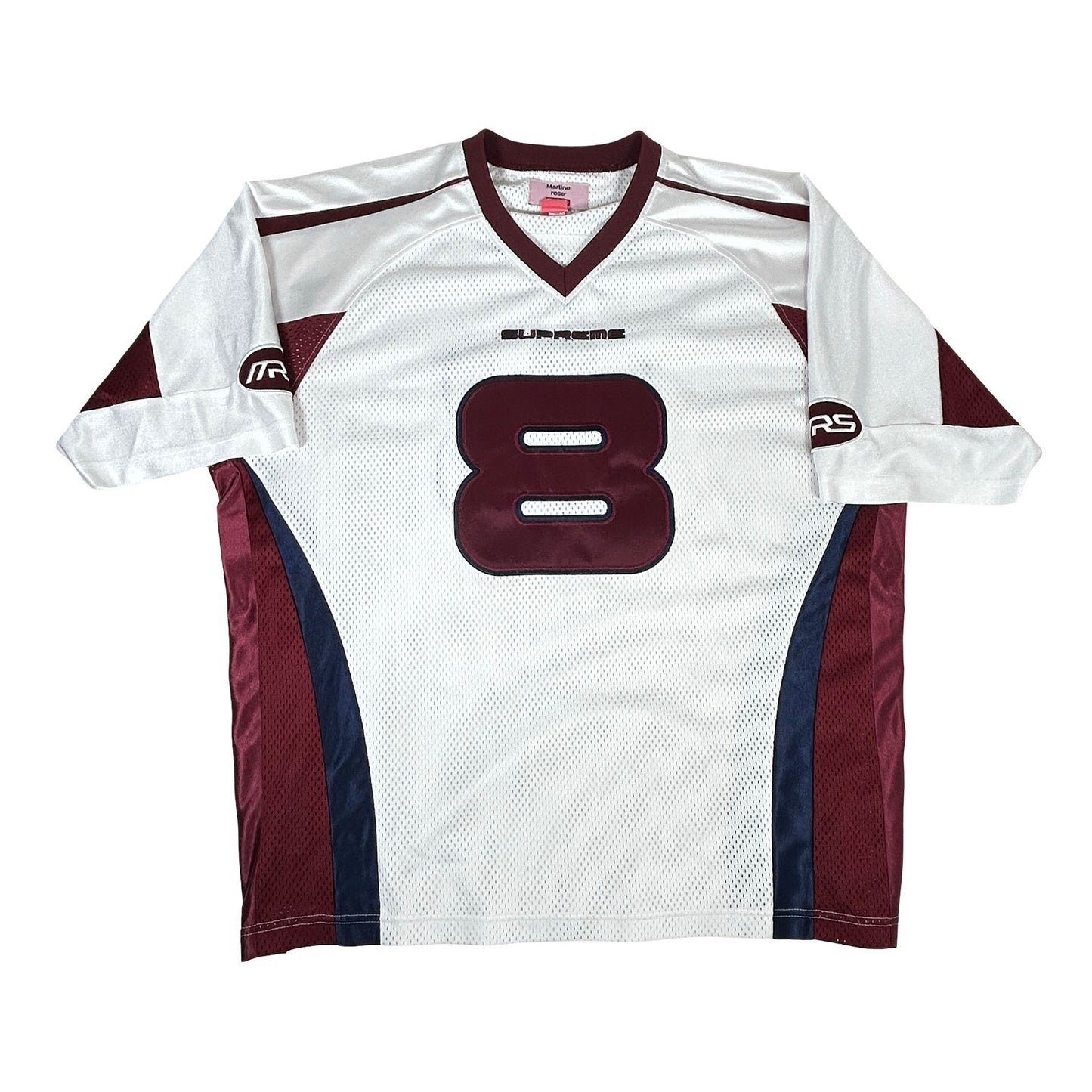 Supreme Martine Rose Football Jersey White [USED] - L (Used)