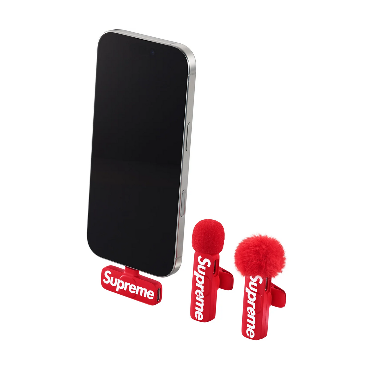 Supreme Mini Mics (Set of 2) Red
