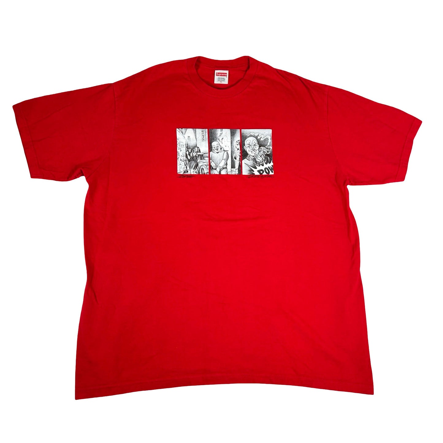 Supreme Mister Cartoon Pow Tee Red [USED] - XL (Used)