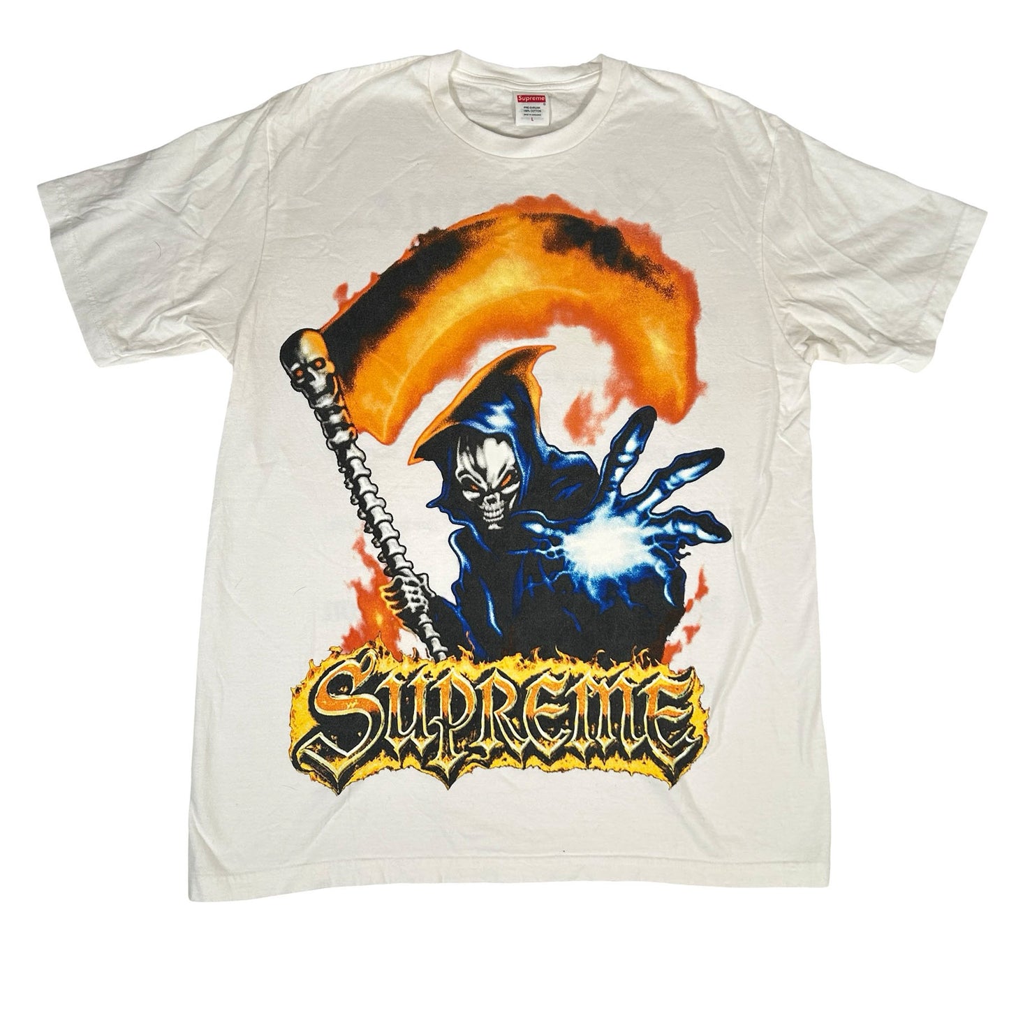 Supreme Grim Reaper Tee White [USED] - L (Used)