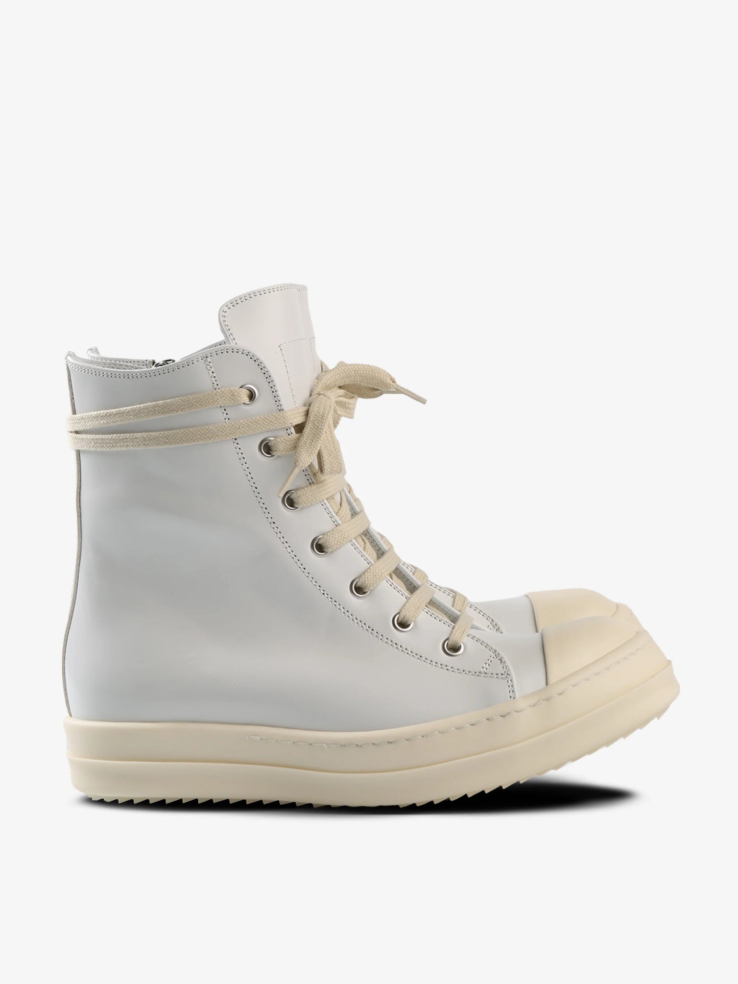 RO01E7890 LCP 5111 Rick Owens Scarpe in Pelle Sneakers Chalk White