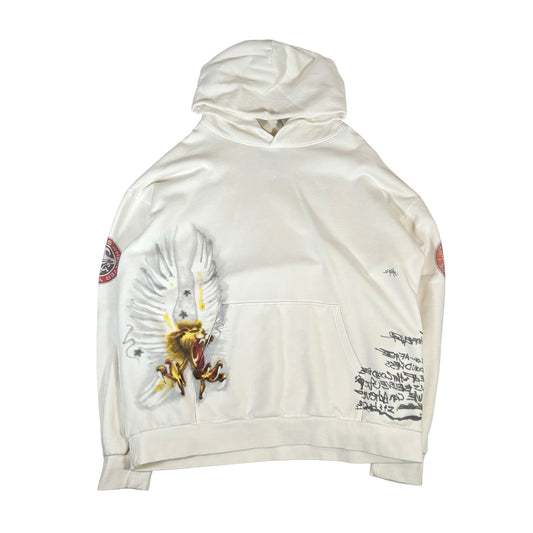 Travis Scott Utopia Circus Maximus 2023 Tour Hoodie White [USED] - 2XL (Used)